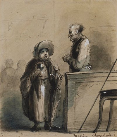 Sairey Gamp och herr Mould av Alfred Jacob Miller