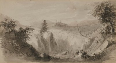 Scen i Perthshire, Skottland av Alfred Jacob Miller