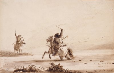 Kämpar sig genom kvicksanden av Alfred Jacob Miller