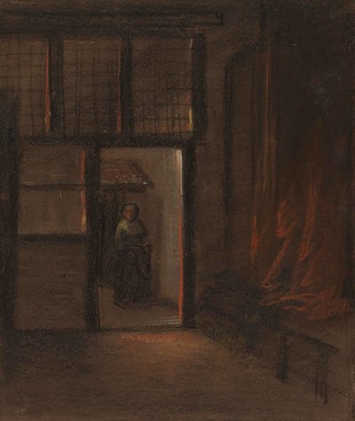 Kvinna i en dörröppning av Alfred Jacob Miller