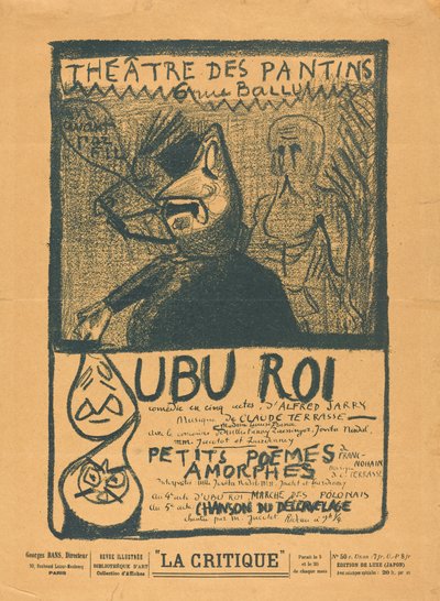Ubu King; Amorfa små dikter av Alfred Jarry
