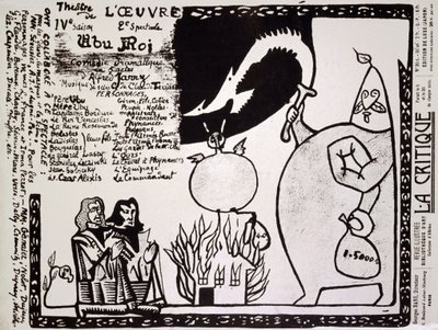 Ubu kung. 1896 (affisch) av Alfred Jarry