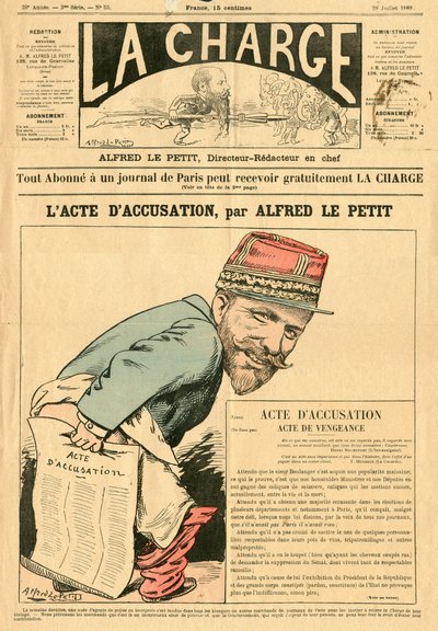 Omslag till "" The Charge (1888)", Satirical in Colors av Alfred Le Petit