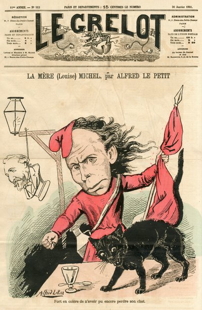 Omslag till "Le Grelot", Satirical in Colors av Alfred Le Petit