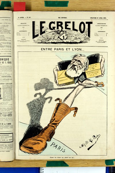 Omslag till "" Le Grelot"", nummer 107, Satirical in Colors av Alfred Le Petit