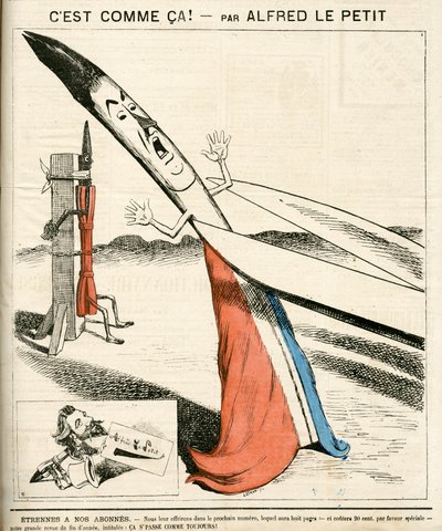 Omslag till "" Le Grelot"", nummer 142, Satirical in Colors av Alfred Le Petit