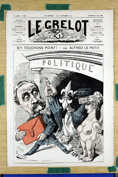 Omslag till "" Le Grelot"", nummer 166, Satirical in Colors av Alfred Le Petit