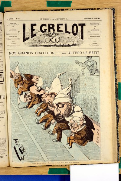Omslag till "" Le Grelot"", nummer 175, Satirical in Colors av Alfred Le Petit