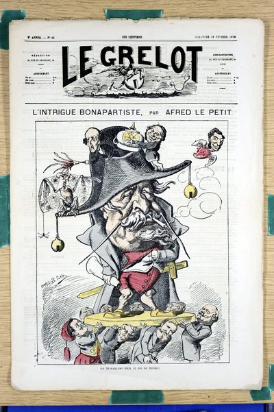 Omslag till "" Le Grelot"", nummer 45, Satirical in Colors av Alfred Le Petit
