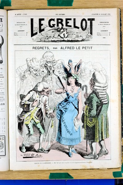 Omslag till "" Le Grelot"", nummer 67, Satirical in Colors av Alfred Le Petit