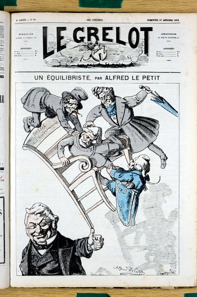 Omslag till "" Le Grelot"", nummer 81, Satirical in Colors av Alfred Le Petit