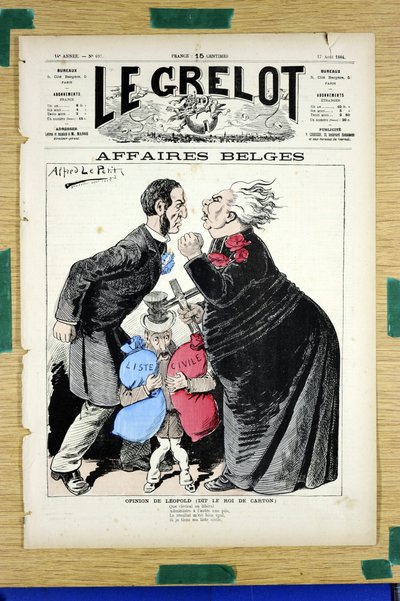 Omslag till ""Le Grelot"", nummer 697, Satirical in Colors av Alfred Le Petit