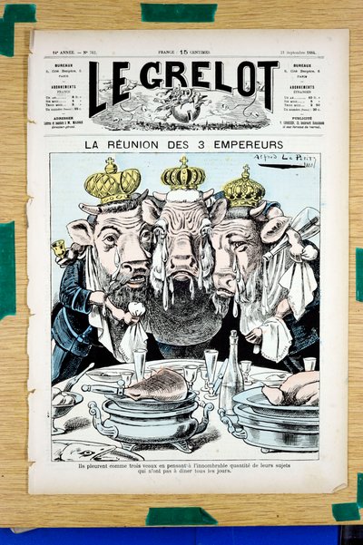 Omslag till "" The Grelot"", Satirical in Colors av Alfred Le Petit