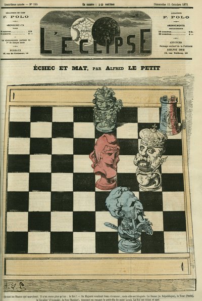Misslyckande och mat, Dame-Republique, Tour-Paris, Cavalier-Duc av Aumale (1822-1897), Fou-Rouher (1814-1884) har svikit kung Louis-Philippe d