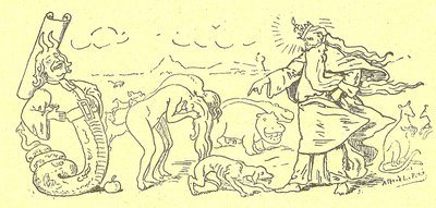 Illustration av Alfred Le Pete (1841-1909) i Gros-Jean och hans botemedel av Alfred Le Petit