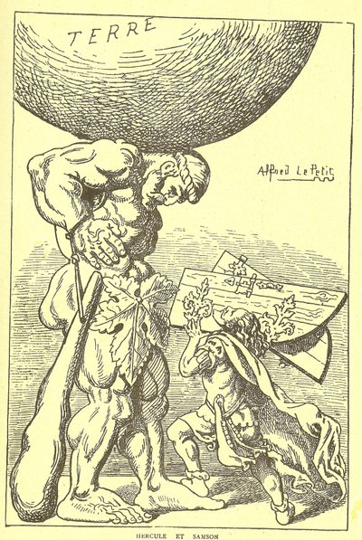 Illustration av Alfred Le Pete (1841-1909) i Gros-Jean och hans församling av Alfred Le Petit