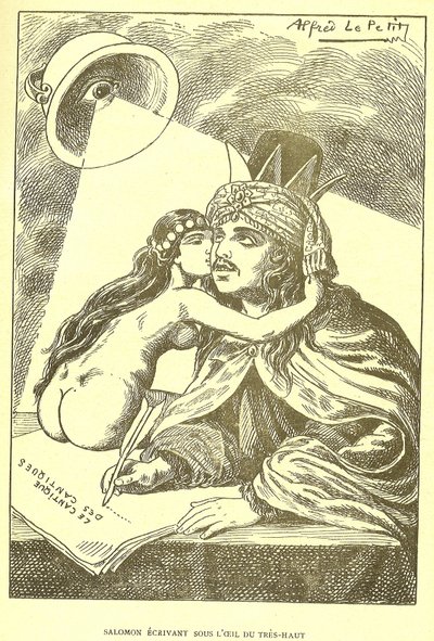 Illustration av Alfred Le Pete (1841-1909) i Gros-Jean och hans församling av Alfred Le Petit
