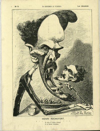Illustration av Alfred Le Pete (1841-1909) i La Charge (1870), nr 3 av Alfred Le Petit