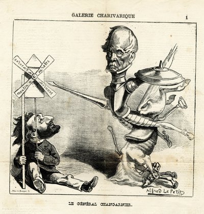 Illustration av Alfred Le Pete (1841-1909) i Le Charivari av Alfred Le Petit