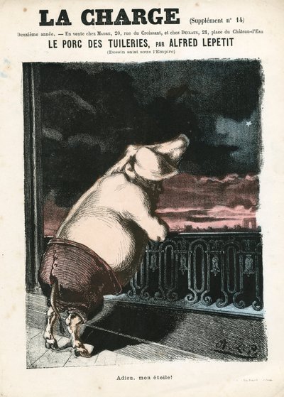 The Charge (1870), nummer 15, Satirical in Color av Alfred Le Petit