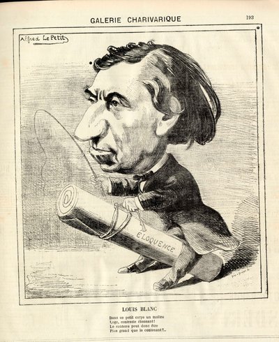 Le Charivari, satirisk i svartvitt av Alfred Le Petit
