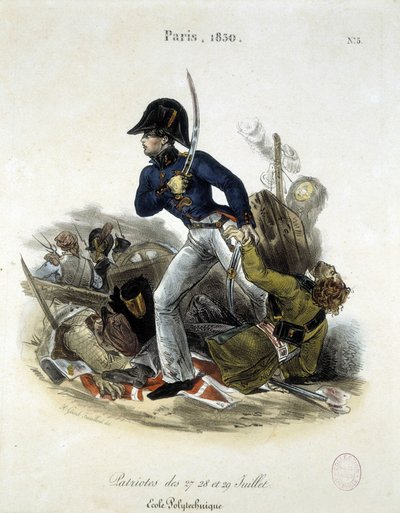 Polytechnician under revolutionen 1830 av Lemercier. av Alfred Leon Lemercier