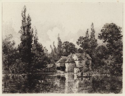 Iffley Mill av Alfred-Louis Brunet-Debaines