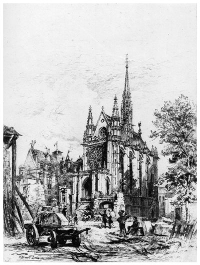Sainte-Chapelle, c1865-1935 1924 av Alfred-Louis Brunet-Debaines