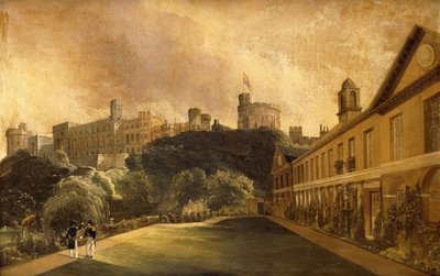 Utsikt över Windsor Castle från Traver