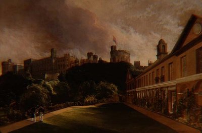Utsikt över Windsor Castle från Traver