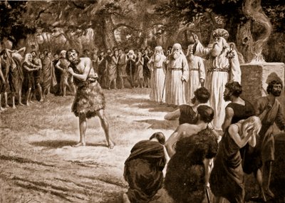 Rättvisa utdelas av druiderna, illustration från 