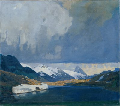 Bernina åskväder av Alfred Poell