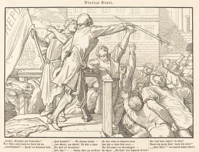 Även en Dödsdans IV av Alfred Rethel