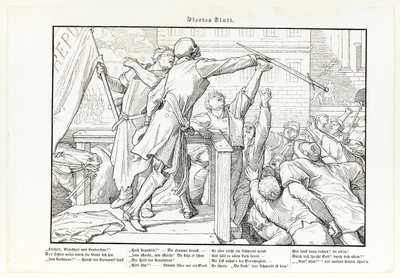 Också en dödsdans, tavla IV av Alfred Rethel