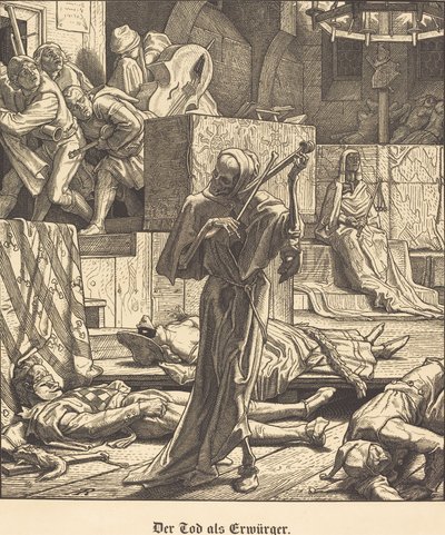 Döden som Strangler av Alfred Rethel