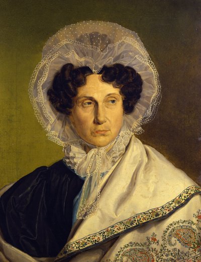 Porträtt av konstnärens mor, c.1833 av Alfred Rethel