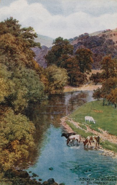 A Bend in the Wharfe vid Bolton Abbey av Alfred Robert Quinton