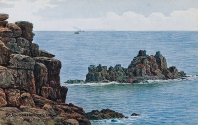 Dr Johnson och Armoured Knight, Lands End av Alfred Robert Quinton