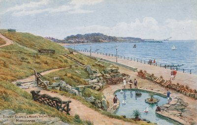 Sunny Slopes och Model Yacht Pond, Morecambe av Alfred Robert Quinton