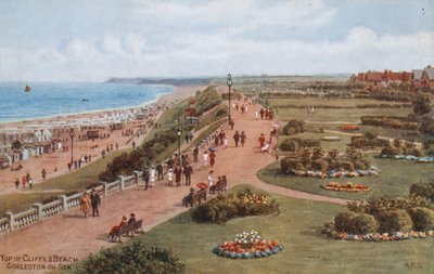 Toppen av Cliffs and Beach, Gorleston-on-Sea av Alfred Robert Quinton