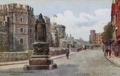 Victoriastatyn och Castle Approach, Windsor av Alfred Robert Quinton