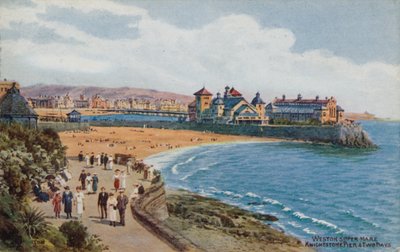 Weston-Super-Mare, Knightstone Pier och Two Bays av Alfred Robert Quinton