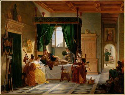 Bayards konvalescens - Bayard återhämtar sig ... av Alfred Roll