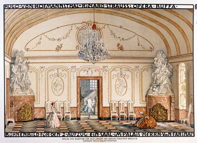 Richard Strauss: Der Rosenkavaliert (The Rosenkavalier) Scenografi av Roller. 2:a akten av Alfred Roller