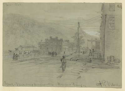 Genl. Stevensons Headqurters-Harpers Ferry av Alfred Rudolph Waud