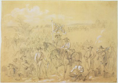First Virginia Cavalry at a Halt, från "Harper