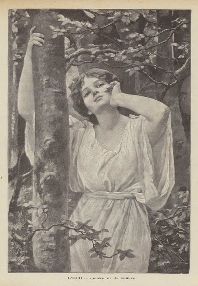 Ekot, målning av A Seifert (litho) av Alfred Seifert