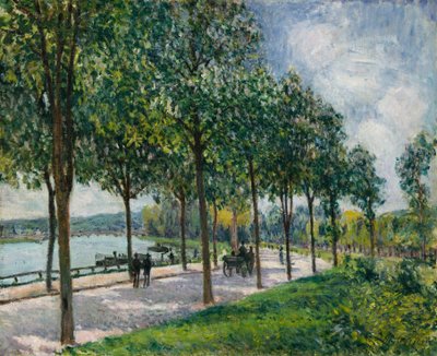 Kastanjeträdens gränd, 1878. av Alfred Sisley