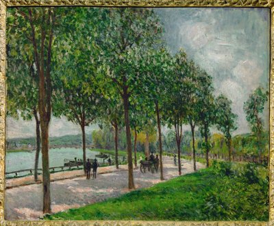 Allee des marroniers av Alfred Sisley