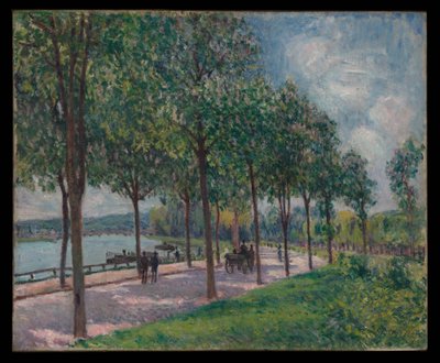 Allé med kastanjeträd av Alfred Sisley